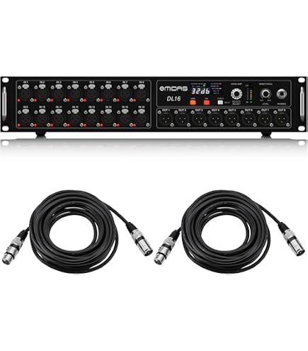 Amazon.com: Midas DL16 16 Input, 8 Output Stage Box with 16 Midas
